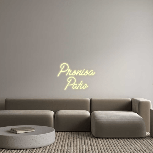 Custom Sign: Pronioa Patio - CityNeon
