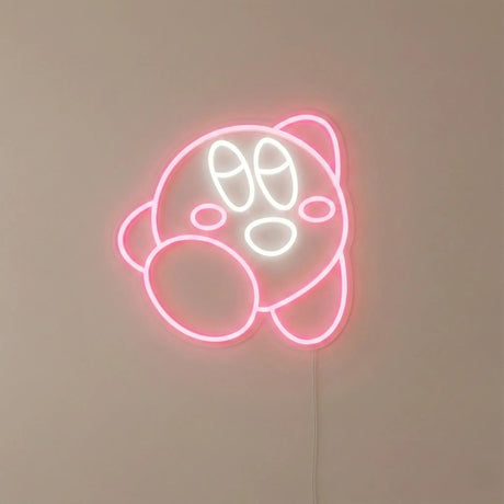 Cute Anime Neon Sign – Kirby - Inspired LED Neon Light for Kids Room & Gaming Setup - CityNeon