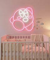 Cute Anime Neon Sign – Kirby - Inspired LED Neon Light for Kids Room & Gaming Setup - CityNeon