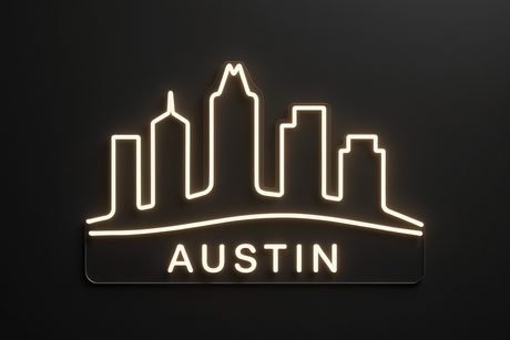 Dallas City Skyline Neon Sign - CityNeon