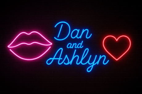 Dan and Ashlyn LED neon sign 40inch wide - CityNeon