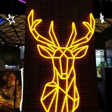 Deer Neon Sign - ReinDeer Neon Light 28x18" inches - CityNeon