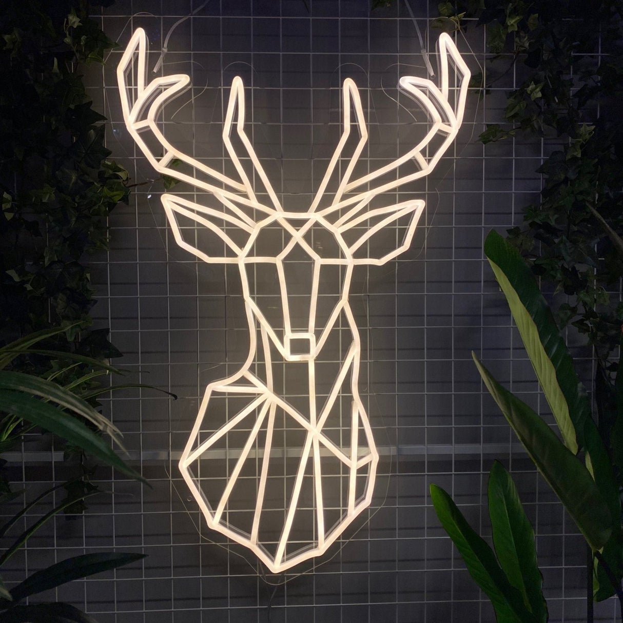 Deer Neon Sign - ReinDeer Neon Light 28x18" inches - CityNeon