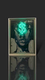 Dollar Neon Painting Art - motivational led neon wall art, money modern art painting, acrylic business sign, entrepreneur gift - CityNeon