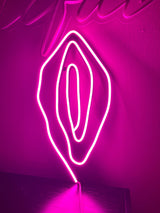 Erotic Lamps - Love Lights. Unique bedside & adult LED. Pussy Neon - Intimate Art for Bedroom or Sex Shop 16x8"inches - CityNeon