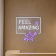 Feel Amazing LED Neon Sign – Motivational Wall Light for Spa, Gym & Wellness Spaces - CityNeon