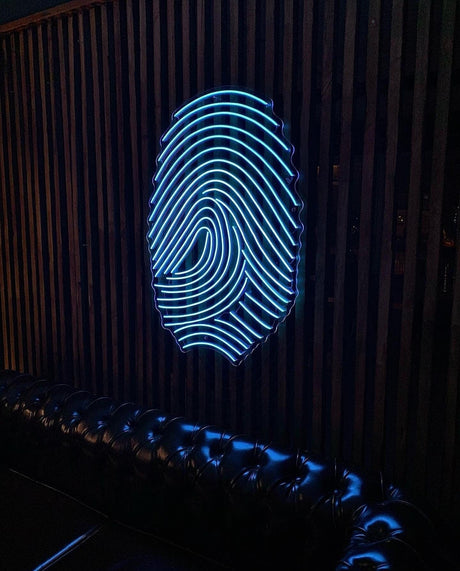 Fingerprint Neon Sign - Contemporary Art for Accent Walls - CityNeon