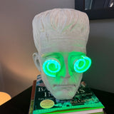 Frankenstein Neon Bust Lamp – Creepy Halloween Decor, Zombie LED Sculpture, Glow - in - the - Dark Desk Light, Horror Art Gift - CityNeon