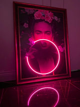 Frida Kahlo Art Framed Neon Sign | Mexican Painting - CityNeon