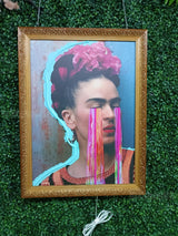 Frida Kahlo Neon Painting Art: Unique Light Sign, Contemporary Wall Decor, Modern Art Canvas, Pop Culture Custom LED Neon Light - CityNeon