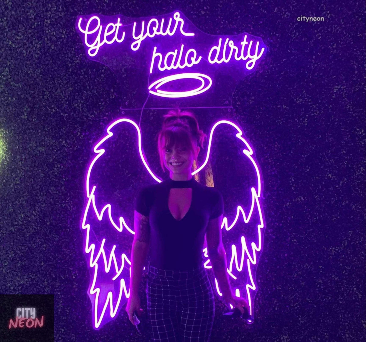 Get your halo dirty wings, neon wings, led wings - CityNeon