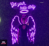 Get your halo dirty wings, neon wings, led wings - CityNeon