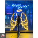 Get your halo dirty wings, neon wings, led wings - CityNeon