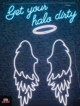 Get your halo dirty wings, neon wings, led wings - CityNeon