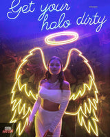 Get your halo dirty wings, neon wings, led wings - CityNeon