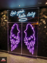 Get your halo dirty wings, neon wings, led wings - CityNeon