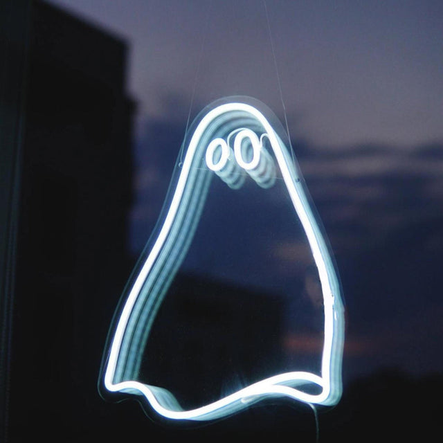 Ghost Neon Sign | Spooky Halloween Led Neon Lamp | Halloween Light Decor - CityNeon