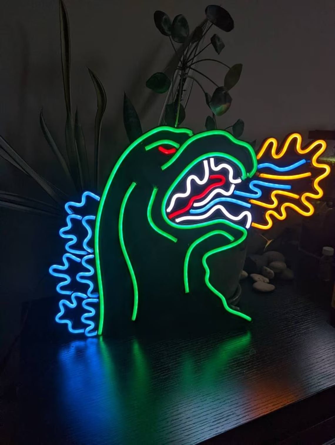 Godzilla Stop Sign Godzilla Neon Sign at cityneon.us | Buy Personalized Neon Godzilla