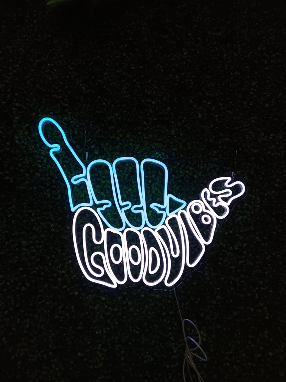 Good Vibes Shaka Neon Sign - CityNeon