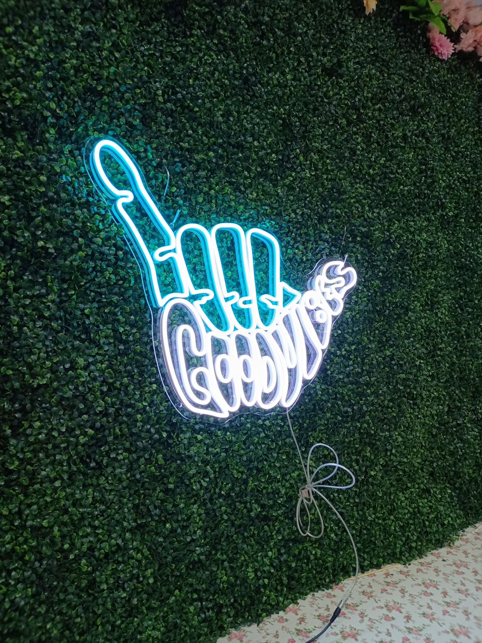 Good Vibes Shaka Neon Sign - CityNeon