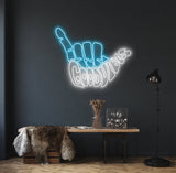 Good Vibes Shaka Neon Sign - CityNeon