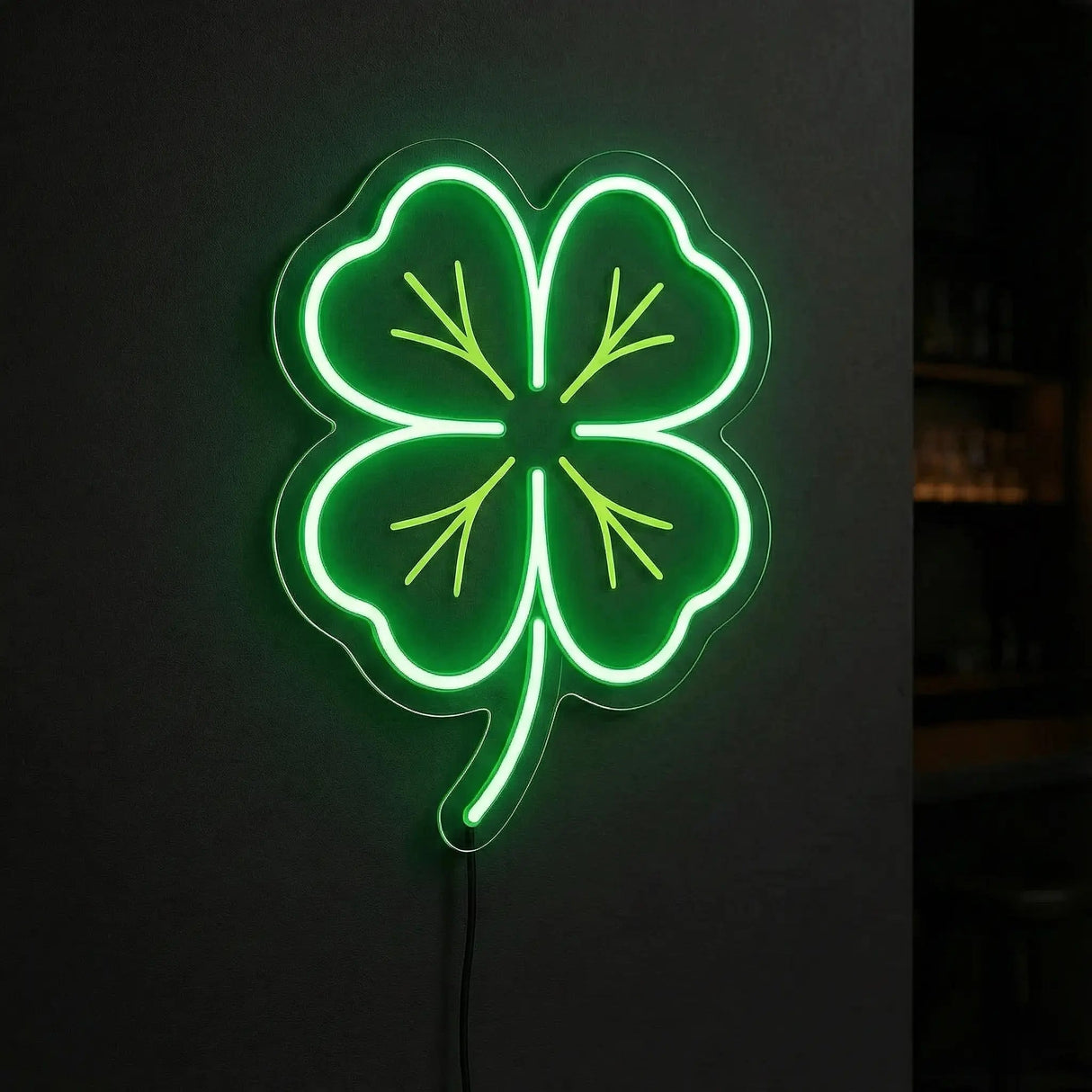 Green Clover LED Neon Sign - CityNeon