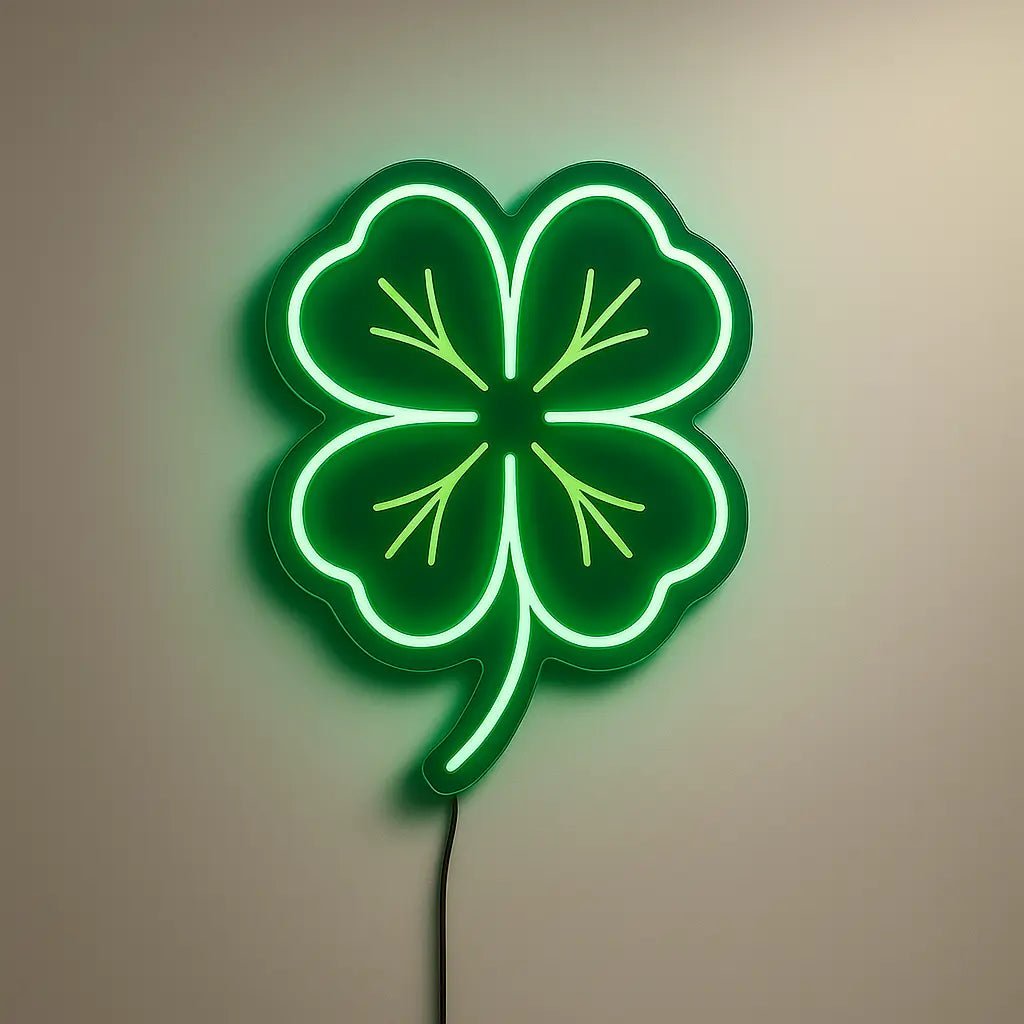 Green Clover LED Neon Sign - CityNeon