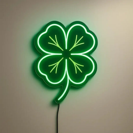 Green Clover LED Neon Sign - CityNeon