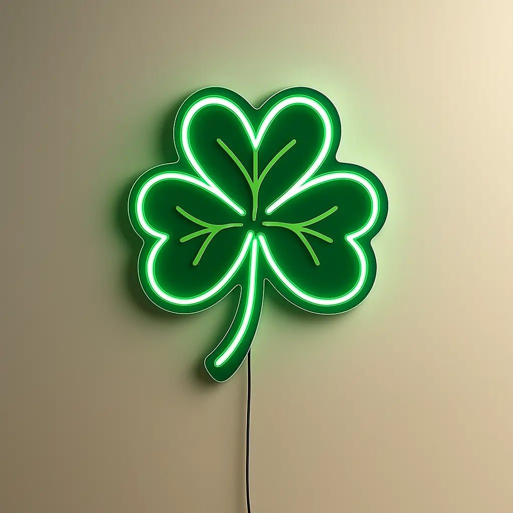 Green Clover LED Neon Sign - CityNeon