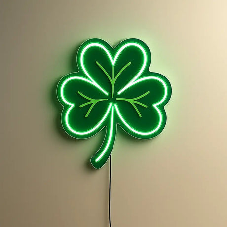 Green Clover LED Neon Sign - CityNeon