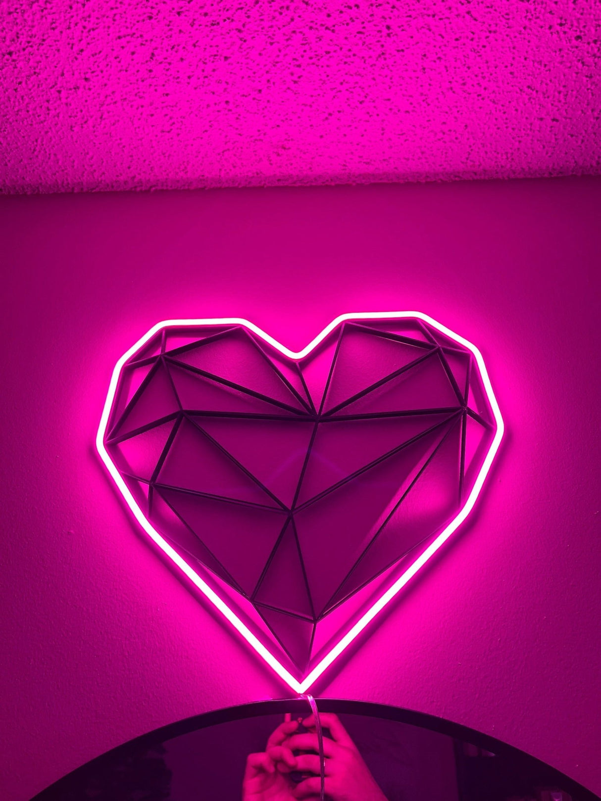 Heart LED Neon Lamp - Unique Bedroom sign 16x14" inch - CityNeon