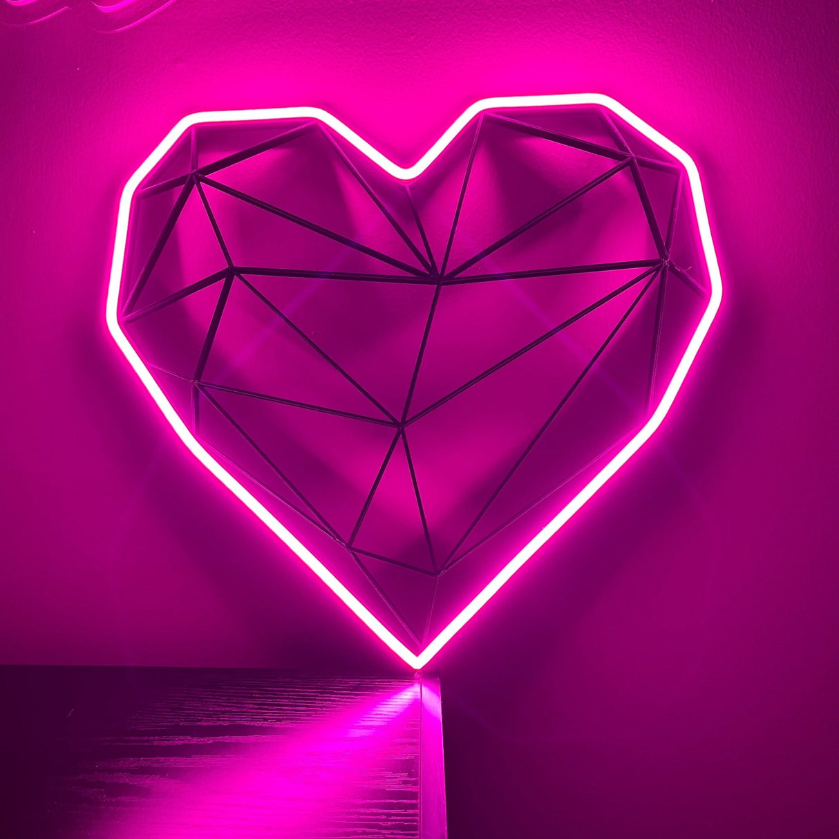 Heart LED Neon Lamp - Unique Bedroom sign 16x14" inch - CityNeon