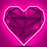 Heart LED Neon Lamp - Unique Bedroom sign 16x14" inch - CityNeon