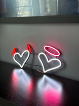 Hearts Neon Sign – Valentine's Day Gift | LED Neon Sign for Bedroom Decor - CityNeon