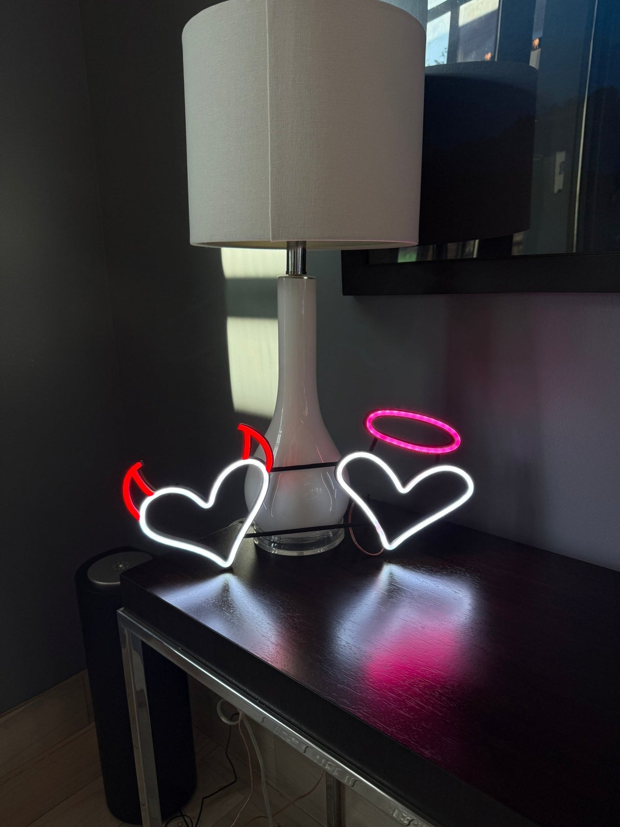 Hearts Neon Sign – Valentine's Day Gift | LED Neon Sign for Bedroom Decor - CityNeon