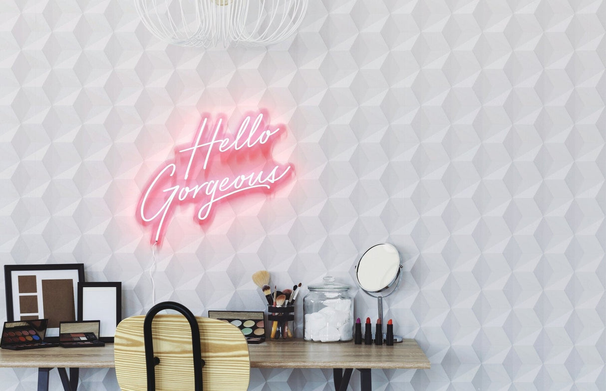 Hello Gorgeous Neon Sign | Nail Bar Led Sign - CityNeon