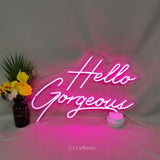 Hello Gorgeous Neon Sign | Nail Bar Led Sign - CityNeon