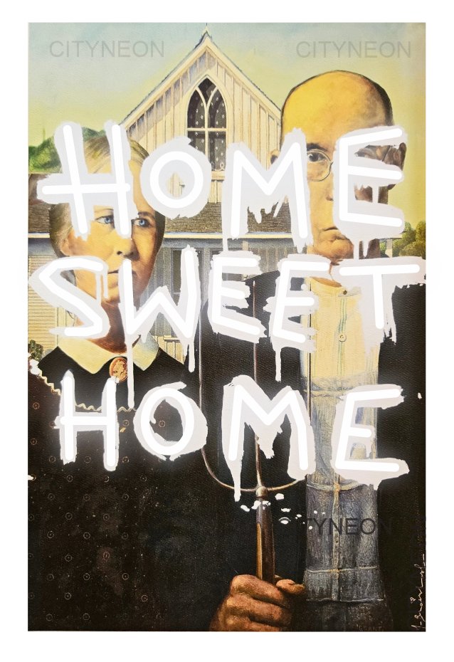 Home Sweet Home - Neon Painting Art - CityNeon