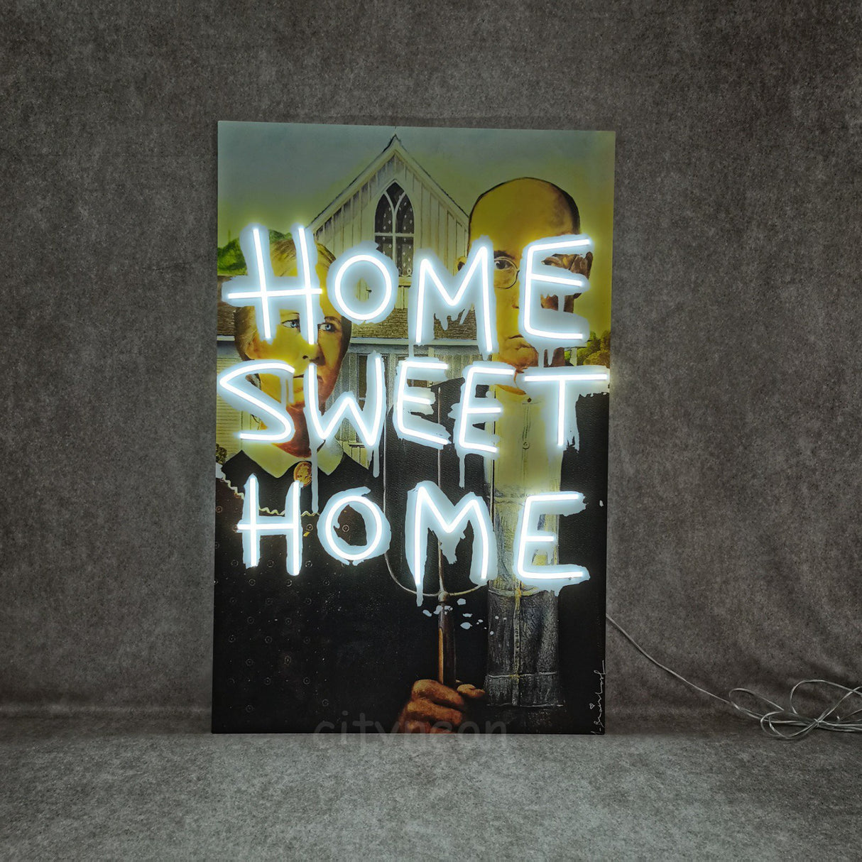 Home Sweet Home - Neon Painting Art - CityNeon