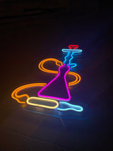 Hookah Neon Light - Hookah Set Bar Sign for Cafe Wall Decor and Neon Bar Sign - CityNeon