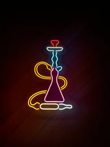 Hookah Neon Light - Hookah Set Bar Sign for Cafe Wall Decor and Neon Bar Sign - CityNeon