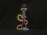 Hookah Neon Light - Hookah Set Bar Sign for Cafe Wall Decor and Neon Bar Sign - CityNeon