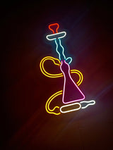 Hookah Neon Light - Hookah Set Bar Sign for Cafe Wall Decor and Neon Bar Sign - CityNeon