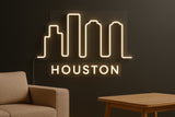 Houston City Skyline Neon Sign - CityNeon