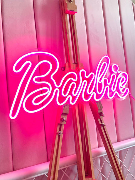 Barbie Text LED Neon Sign | Girls Neon Sign | Beauty Salon Decor