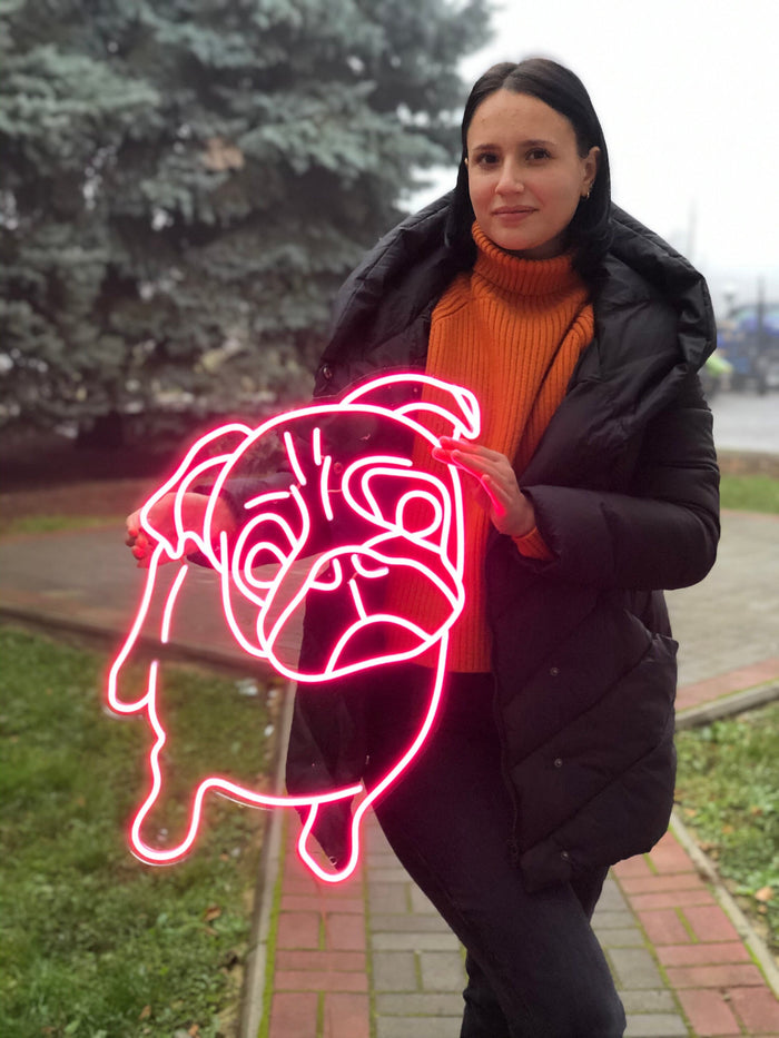 The Pug Neon Sign - Dog Neon Light