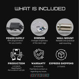 Palm Tree Neon Sign: Tropical LED Wall Decor - Beach Vibes