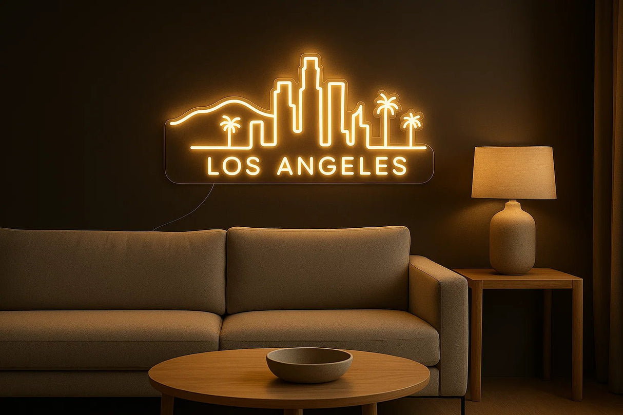 Los Angeles City Skyline Neon Sign - CityNeon