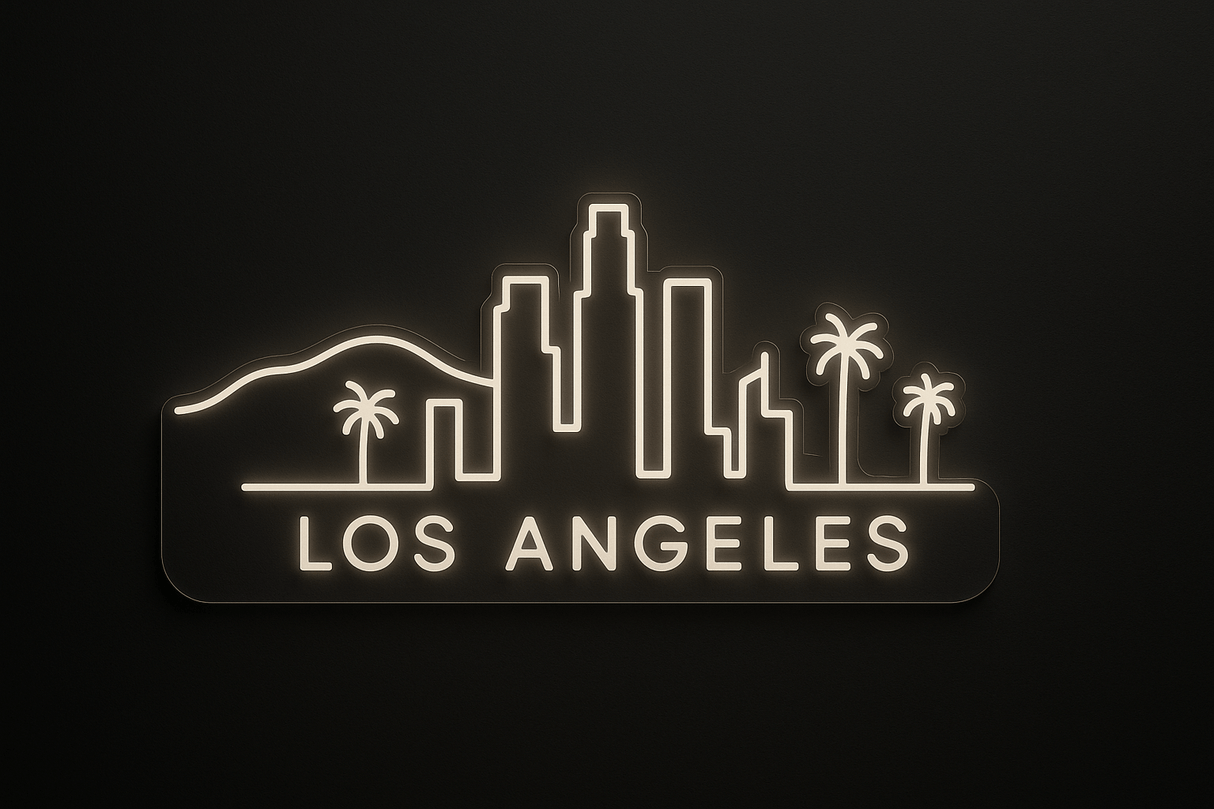 Los Angeles City Skyline Neon Sign - CityNeon