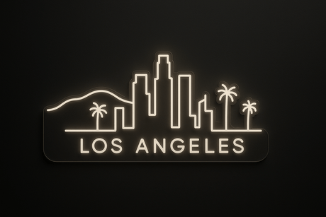 Los Angeles City Skyline Neon Sign - CityNeon